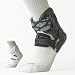 Ultra Zoom Ankle Brace for Injury Prevention, Provides Support and Helps Prevent Sprained Ankles in Volleyball, Basketball, Football - Supportive, Secure Brace for Athletes - Black, Small/Medium