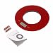 loonBonnie Báscula de Cocina electrónica Ultrafina 5000 g * 1 g Báscula precisa con botón táctil y función de Tara para la Vida de Salud y Belleza - Rojo