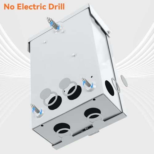 2026 Upgrade 30 Amp Disconnect Switch,3 Pole Safety Switch,Non-Fusible,NEMA 3R Standards,Galvanized Steel,Anti Corrosion and Rust Prevention,10-Year Warrnaty,Indoor&Outdoor by MUJURUR - Image 7