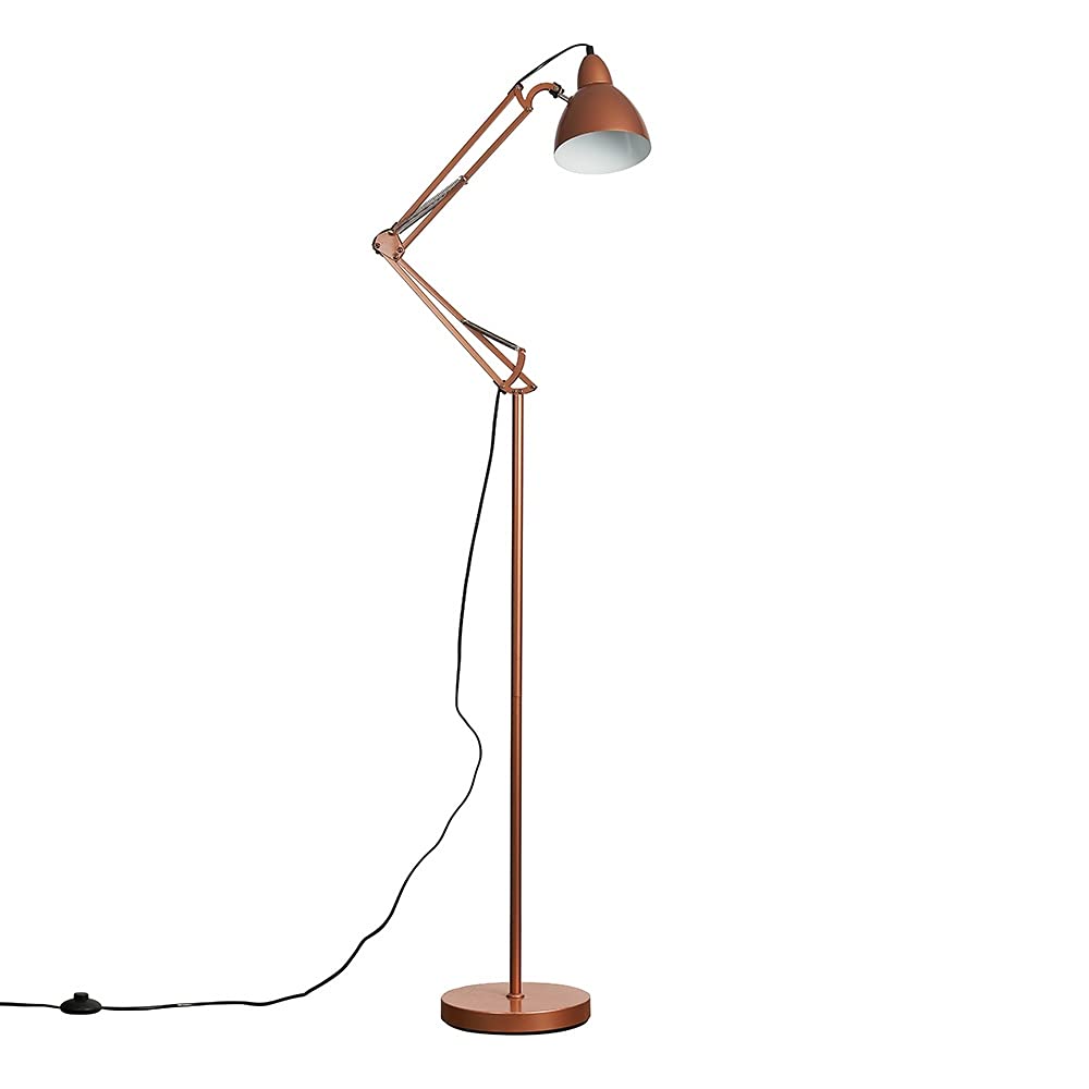 Minisun Copper | Modern Adjustable Spotlight Floor Lamp | Floor Lamps & Torchieres, Home Décor & Improvement Essential | Includes 6W Led Gls Bulb [3000K Warm White]