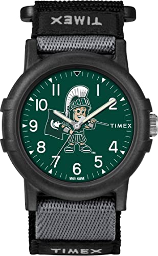 Image of Timex Unisex Collegiate Recruit 38mm Watch - Tennessee Volunteers with Black Fabric Strap