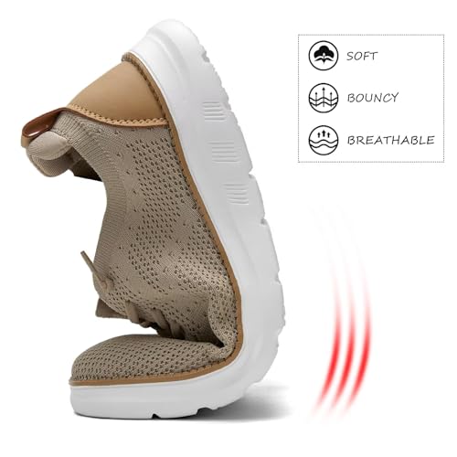 Image of Men's Mesh Sneakers Oxfords Lace-Up Lightweight Casual Walking Shoes Driving Shoes