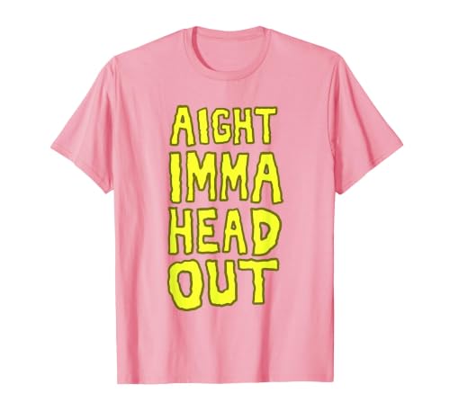 Aight Imma Head Out Meme T-Shirt, Men, Pink, 3X-Large