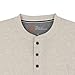 The American Outdoorsman Long-Sleeve Waffle Henley Shirts for Men Oatmeal Heather