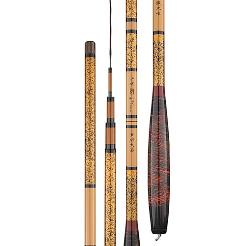 渓流竿 釣竿 釣り竿 fishing rod ロッド 延竿 延べ竿 超硬調 鯉釣りロッド 淡水釣り用 コンパクト カーボン繊維釣竿 伸縮釣り竿 耐久性 固着防止 軽量 便利 堤防 湖 渓流 川 初心者&釣り愛好家 (4.5m)