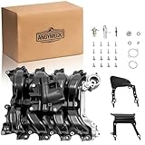 Angymeck Upper Intake Manifold W/Gasket, Intake Manifold Assembly for 2007-2008 Ford F-150 E-150 E-250 Lobo V8 281 4.6L SOHC 8Cyl 615-375