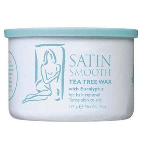 Satin Smooth Tea Tree Wax with Eucalyptus 14 oz. (SSW14TT)