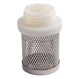 KoiLykke for Stainless Steel Suction Strainer for 3/4 Inch Hose, Garden Pump Filter with Plastic Male Thread, Compatible with Irrigation and Water Sockets