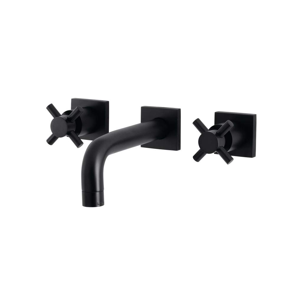 Robinet de salle de bain noir mat Kingston Brass KS6120DX avec mitigeur durable Concord