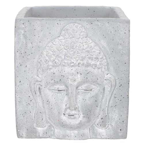 Pot de fleurs Bouddha en ciment, cadeau idéal déco maison - 2