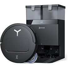 ECOVACS DEEBOT T50 Omni Robot Vacuum and Mop، 3.19 Ultra-Slim، شفط 15000 باسكال، ZeroTangle 2.0، TruEdge Edge Cleaning، AIVI 3 D Obstacle Avoidance، Auto Mop Wash & Dry، ذاتي التفريغ