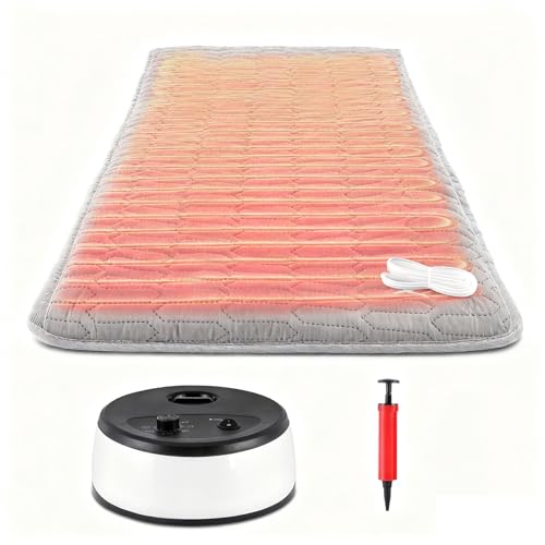 BAOSHISHAN 温水マット 温水循環マット ぽかぽか温水マット 150*180cm 温水暖房 快眠マットレス ウォーターマット 温水敷きふとん タイマー 温度調節可能 騒音≤20dB 電磁波なし 乾かない 水不足保護／高温保護／傾斜保護 恒温節電 110V 日本語説明書付き