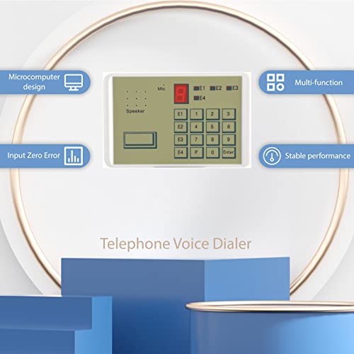 Dauerhaft Telephone Voice Dialer, Wired Telephone Voice Auto Dialer Burglar Security House Alarm System #TOP1