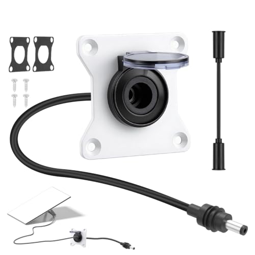 Toma Starlink Mini contra humedad: enchufe impermeable de aluminio DC 5.5 x 2.1 para camper
