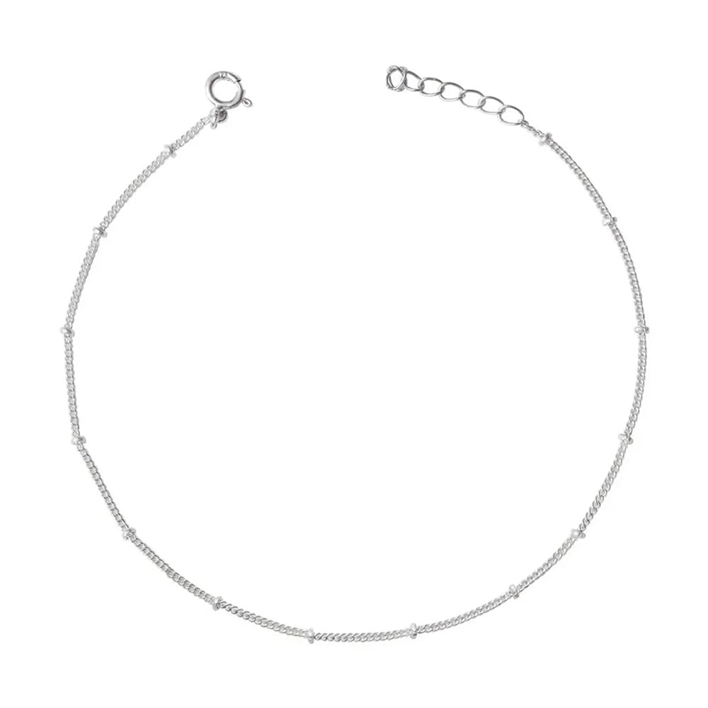 Silver 92.5 Minimal Anklet, for Women Pure 925, Sterling Jewellery with Certificate of Authenticity & 925 Silver Anklet for Women-image-9