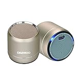 Daewoo International Altavoz Mini Bluetooth DBT-212 Gold Duo