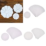 BetterUS 120Pcs Flower Shape Paper Quilting Template English Paper Piecing for Patchwork 39mm 56mm 7