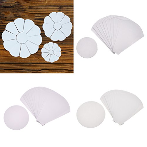 Betterus 120Pcs Flower Shape Paper Quilting Template English Paper Piecing For Patchwork 39Mm 56Mm 71Mm #TOP7