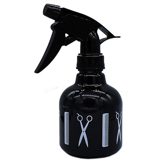 Multipurpose Professional Empty Spray Bottle for Home and Salon Use for Spraying Water on Face and Hair Dressing 300ml,black