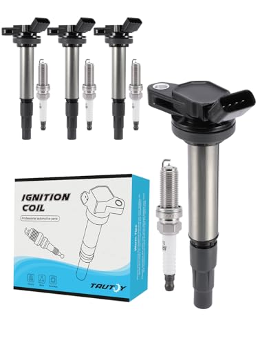 TAUTOY UF596 Ignition Coil Pack Spark Plug Iridium 4 PCS ...