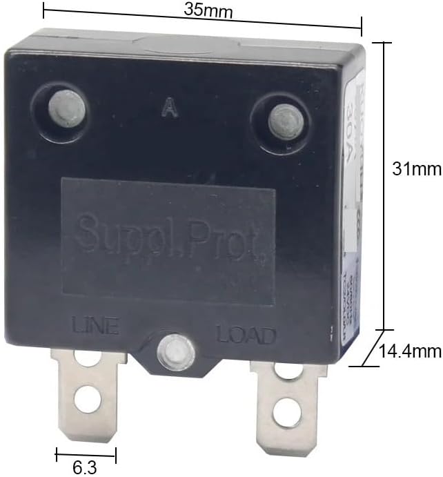 1pc 98AR Series 32A Electronic Starter Protection Thermal Switch Overload Circuit Breaker