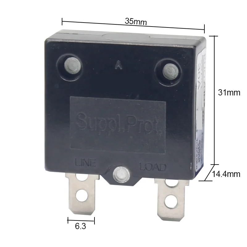 Interruptor de protección térmica 98AR de 7A para proteger motores de ventiladores 3