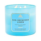 Bath & Body Works Sun-Drenched Linen 3-Wick Candle