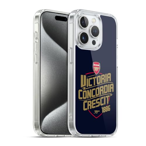 Carcasa Arsenal FC iPhone 15 Pro de gel fino para el día a día del aficionado