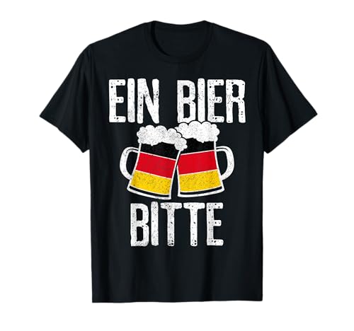 Divertida cerveza alemana Ein Bier Bitte Oktoberfest Camiseta