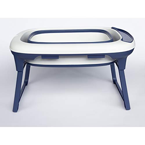 Banheira de Plástico Azul Marinho, Baby Pil, Marinho, Média