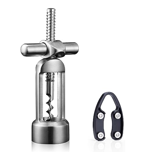 Drincarier screwpull-levers wine opener corkscrew self pulling corkscrew 18/8 stainless steel wine opener
