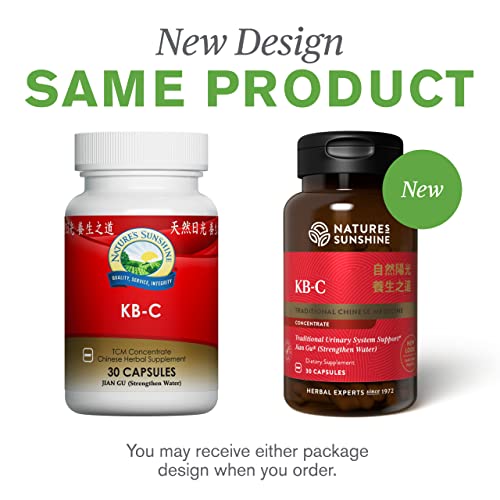 Nature's Sunshine KB-C, Chinese TCM Concentrate, 30 Capsules | Strengthens the Urinary System, Supports the Structural System, and May Help the Body Restore Energy
