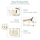 Etagenbett Veranstalter, Bettseite Cody hängenden Bett Veranstalter Aufbewahrungstasche 8 Taschen, für College Dorm Zimmer Bett, Krankenhaus Bett, Baby Bett Schienen, 600D Oxford Cloth
