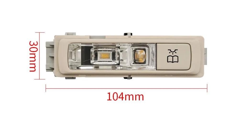 Lámpara Lectura Coche Para W205 W253 W447 W448 C GLC Clase V C200 V260 Para Vito Manilla Trasera Del Coche Lámpara De Iluminación Interior(izquierda)