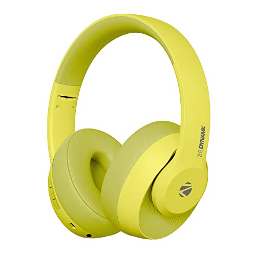 Image of ZEBRONICS Zeb-Dynamic Wireless Headphones with 34 hrs. of Playback time.(Yellow)