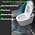 WinZo Modern Smart Toilet, 1.28 Intelligent Bidet Toilet with Auto Open/Close, Heated Seat with Warm Water and Dryer, Tankless Design with Remote Control, LED Display For Master Bathroom, White