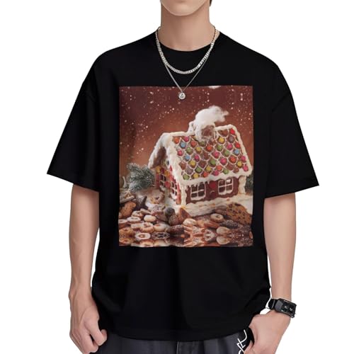 T-shirt de Noël en coton contre la chaleur des pulls d'hiver col rond homme