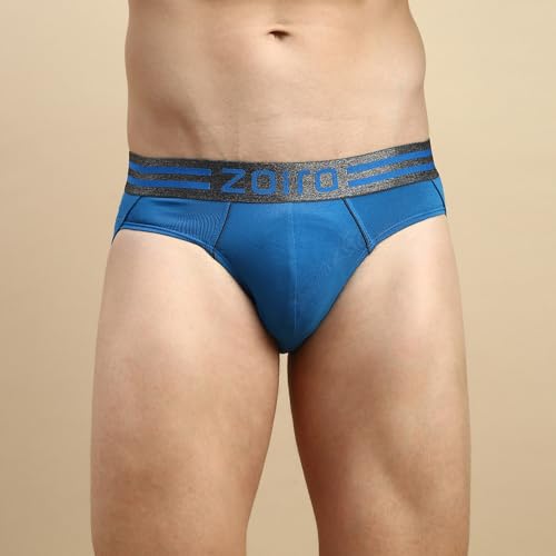 Image of Zoiro Men's Brief | Soft Band | Soft No-Marks Elastic | Breathable Innerwear | Pack of 1 | Color May Vary