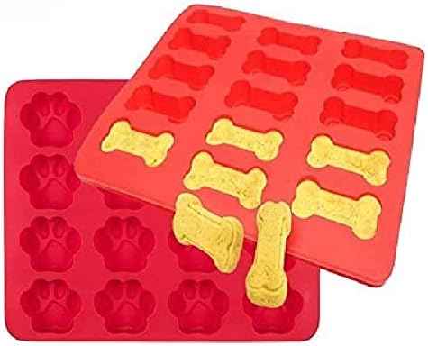 2 Pc Silicone Mold Puppy Dog Paw & Bone Shape