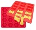 Charmed Dog Bone and paw print baking molds / ice tray ( Pack of 2)
