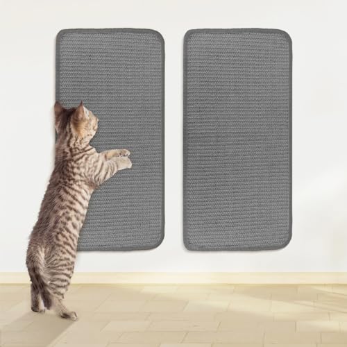 2-teilige Kratzmatte Katze, Sisalmatte Kratzbretter Katze 50 * 25cm, kratzmatte Katze Wand mit Klebeband Kratzteppich, Widerstandsfähig Sisal Teppich Katzen Katzenkratzbrett Fußmatte Möbel für Katzen 2-teilige Kratzmatte Katze, Sisalmatte Kratzbretter Katze 50 * 25cm, kratzmatte Katze Wand mit Klebeband Kratzteppich, Widerstandsfähig Sisal Teppich Katzen Katzenkratzbrett Fußmatte Möbel für Katzen