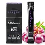 GABA L Theanine Supplement | Melatonin-Free Sleep Aid for Adults | Valerian Root for Night Support & Restful Sleep | GABA Calm Liquid Drink Mix for Adults | Grape, Pack of 10