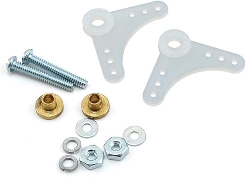 Du-Bro - Ensamblaje de manivela de nailon de 90 grados 2 unidades