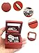 Sinzyo Music Box Carved Wood Wind Up Musical Box Gift for Christmas,Birthday,Valentine's Day(Red Box, Tune : Teddy Bears Picnic)