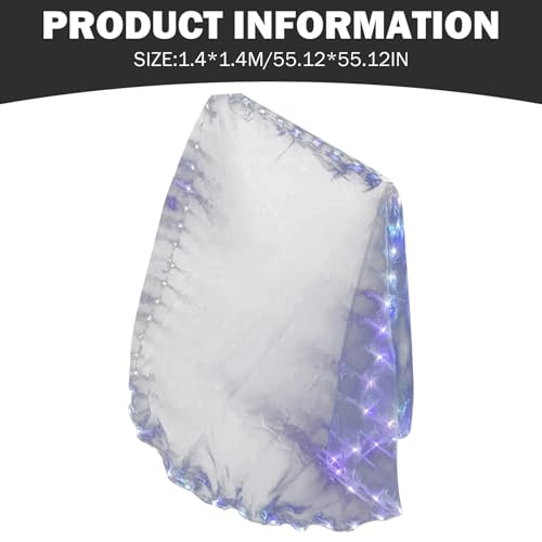 Drapeau LED de danse culte à double usage effet blanc transparent