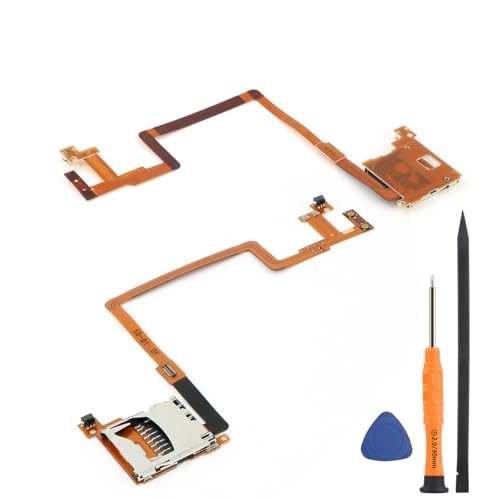 for Nintendo DSi SD Card Reader Slot for Nintendo DSi L/R Shoulder Button Flex Cable Replacement Module Accessories with Repair Tools