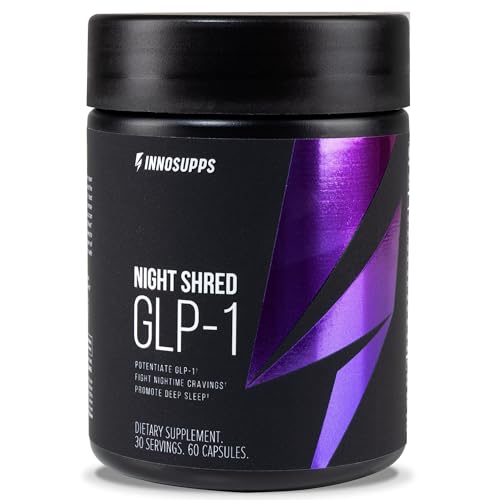 InnoSupps Night Shred GLP-1 - Nighttime Metabolic + Sleep Support* - Akkermansia + Ashwagandha - 60 Capsules. 30 Servings.