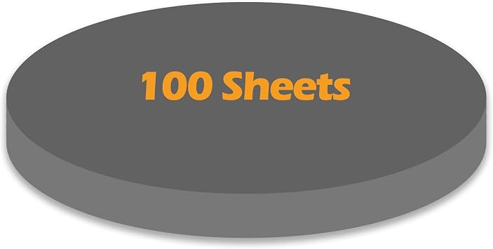 Ezyaid Construction Paper Circles Black Color 6 Inches, Origami Craft Paper 100 Sheets for DIY Arts and Crafts, Classroom Decor, Bulletin Boards