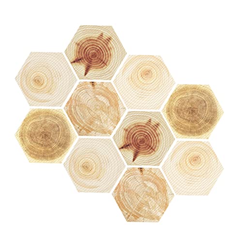 Operitacx 10piezas Pegatinas Antideslizantes para Suelo De Baño Diseño Hexagonal Adhesivo para Suelo De Cocina para Azulejos y Pisos