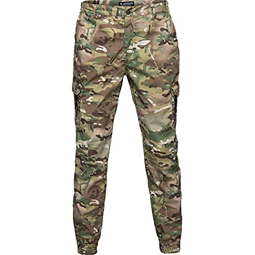 Pantalon de jogging décontracté camouflage pour homme résistant avec grandes poches cargo XL